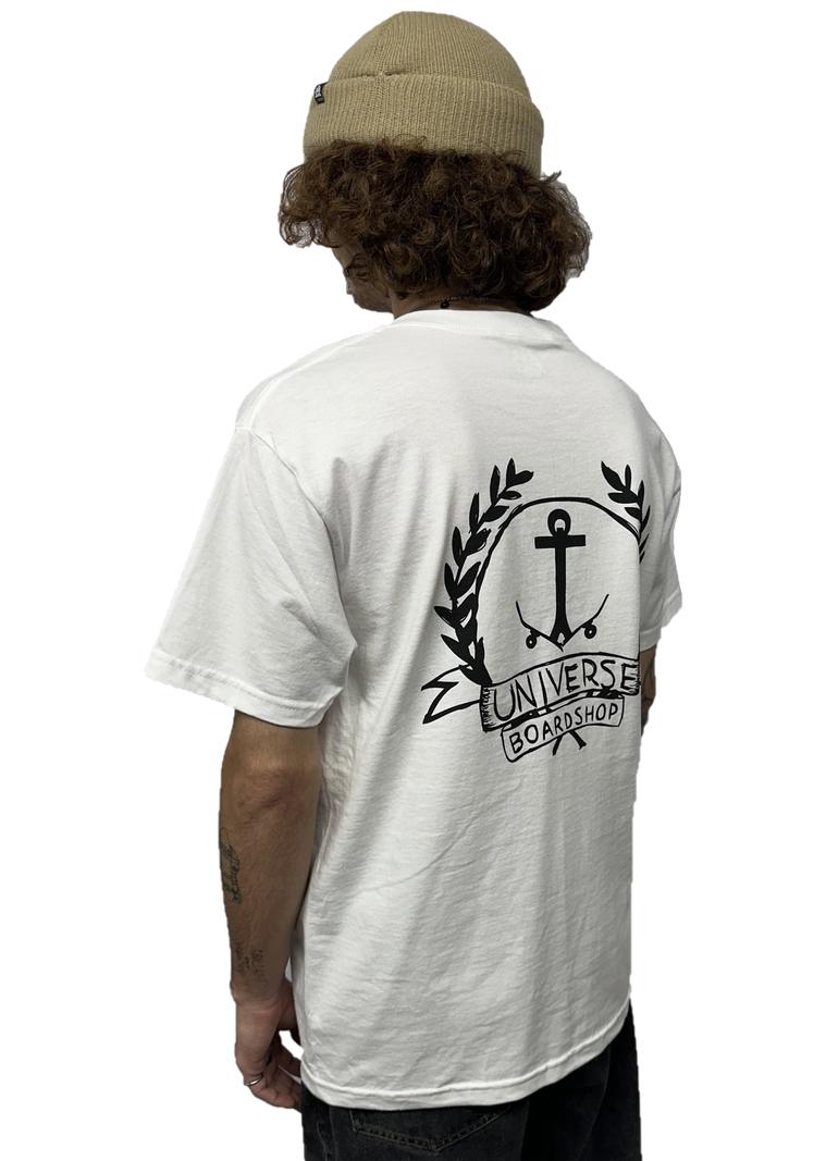 Universe Boardshop HOMMES OG ANCRE LTD T-SHIRT WHITE