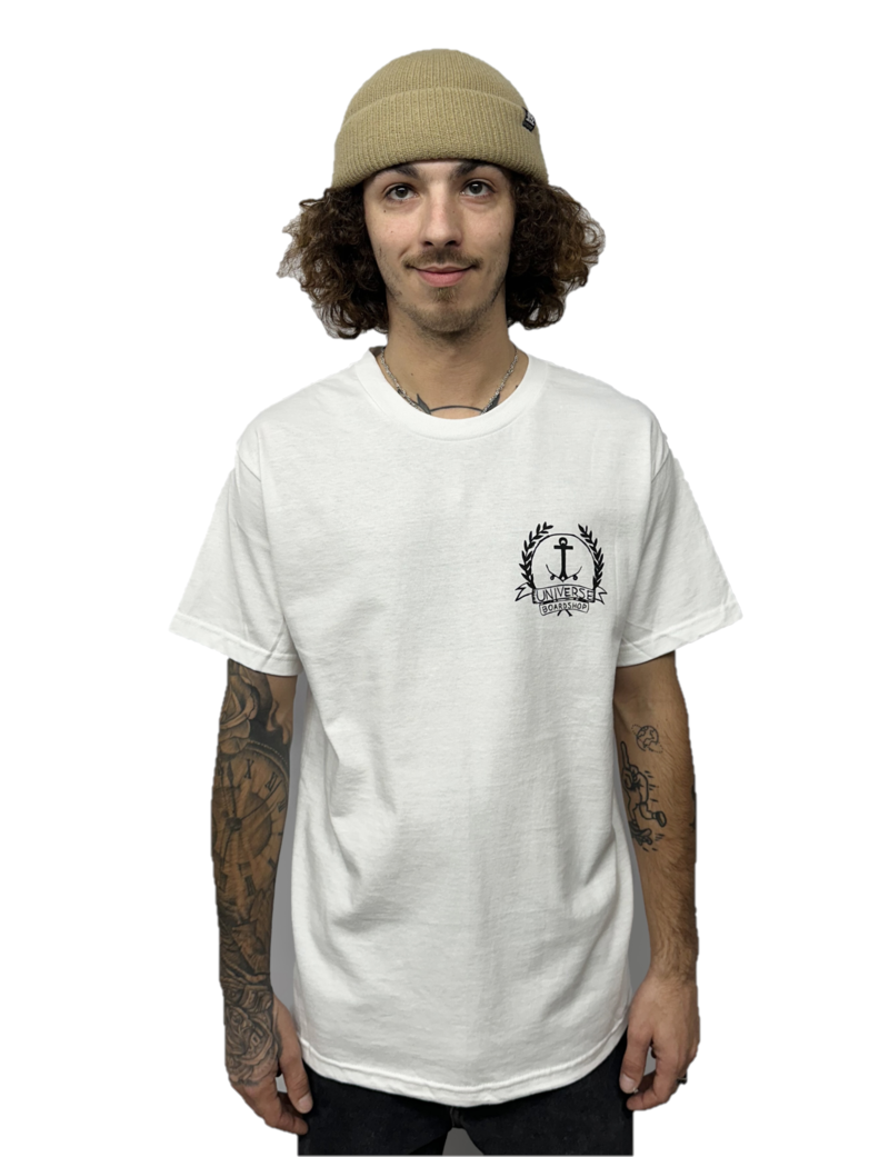 Universe Boardshop HOMMES OG ANCRE LTD T-SHIRT WHITE