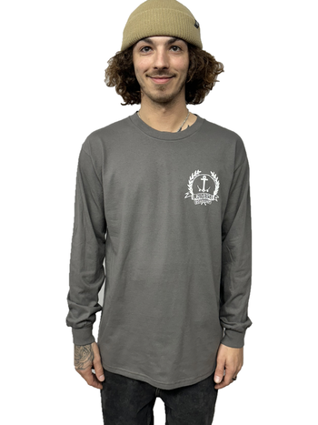 Universe Boardshop MEN'S OG ANCRE LTD T-SHIRT LS CHARCOAL