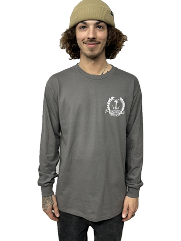 Universe Boardshop MEN'S OG ANCRE LTD T-SHIRT LS CHARCOAL