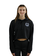 Universe Boardshop WOMEN'S OG ANCRE LTD CROP HOODIE BLACK