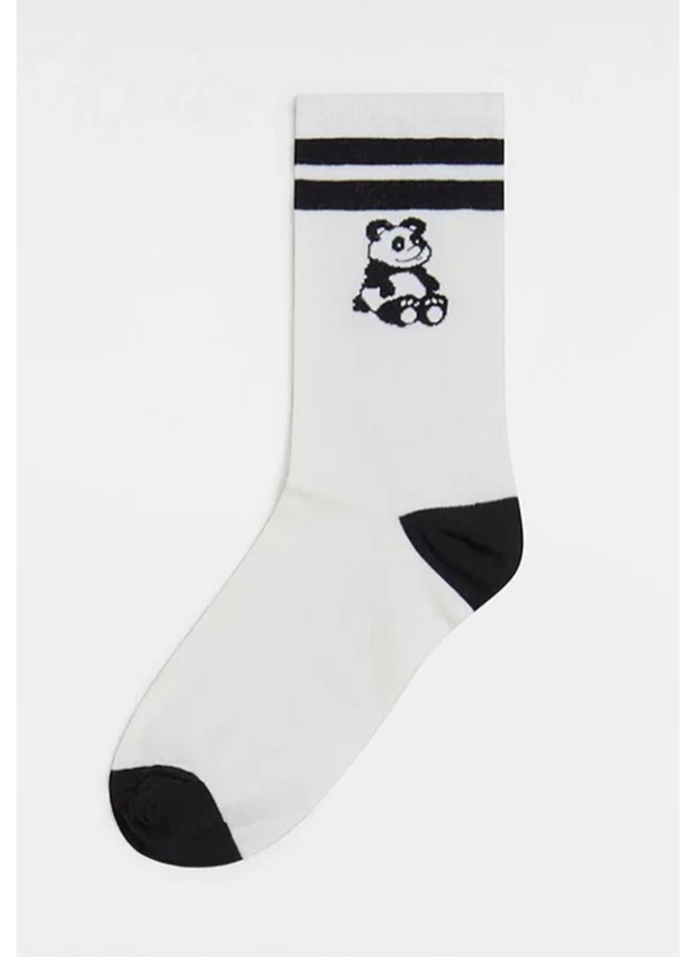 FEMMES TICKER SOCK 6.5 1PK MARSHMALLOW/BLACK