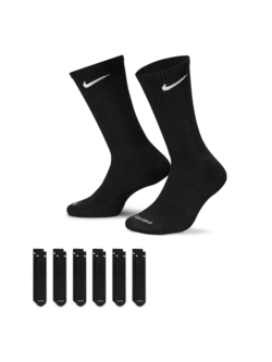 Nike EVERYDAY PLUS CUSHIONED CREW 6-PR BLACK