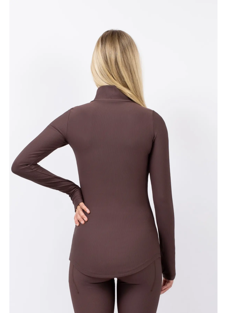 Eivy FEMMES JOURNEY RIB TOP CHOCOLATE