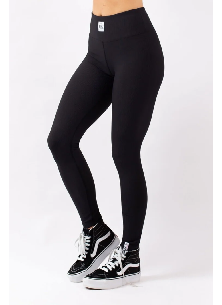 Eivy FEMMES POCKET  RIB TIGHTS PANT BLACK