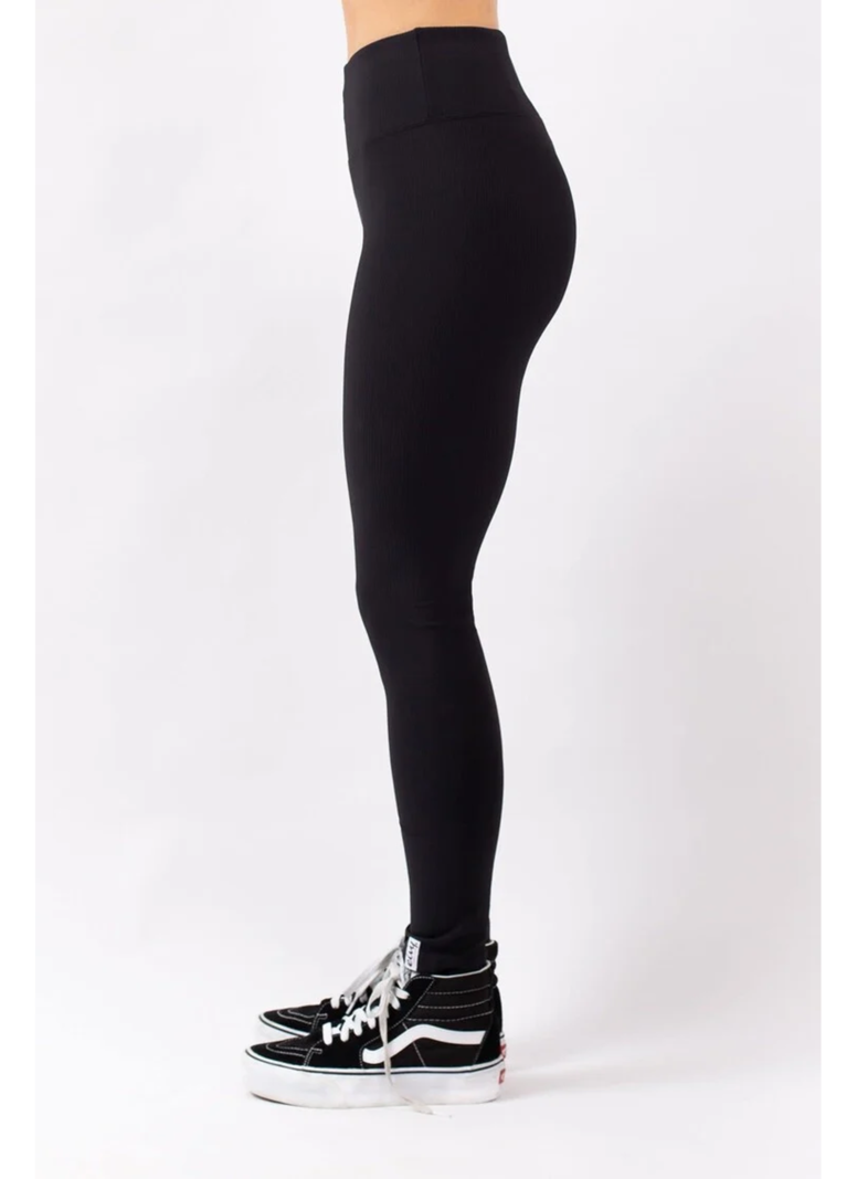 Eivy FEMMES POCKET  RIB TIGHTS PANT BLACK