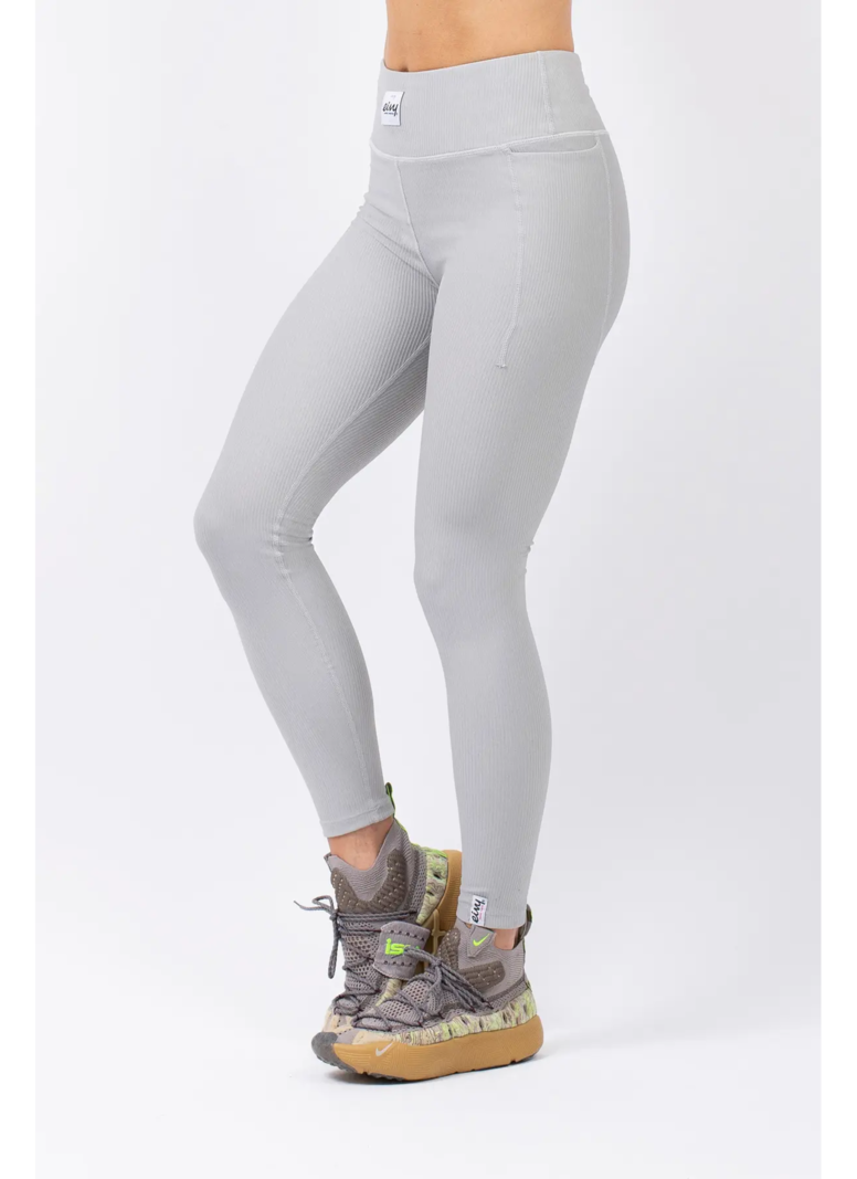 Eivy FEMMES POCKET RIB TIGHTS PANT GREY MELANGE