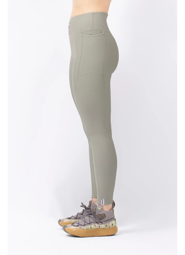 Eivy FEMMES POCKET RIB TIGHTS PANT FADED OAK