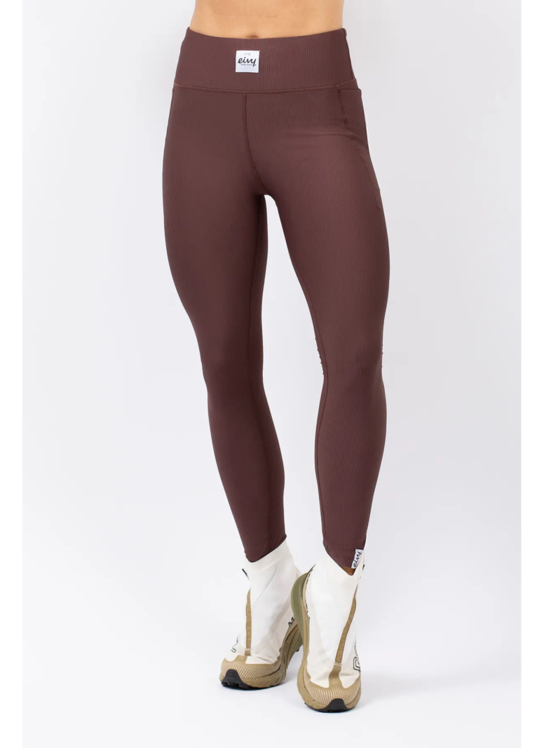 Eivy FEMMES POCKET RIB TIGHTS PANT CHOCOLATE