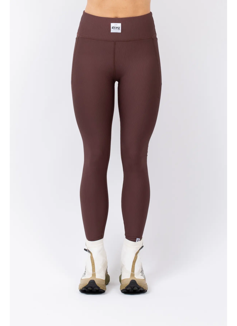 Eivy FEMMES POCKET RIB TIGHTS PANT CHOCOLATE