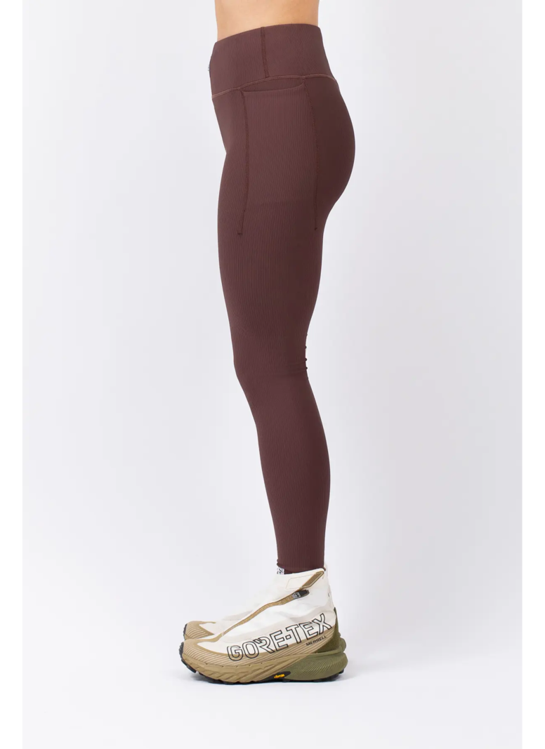 Eivy FEMMES POCKET RIB TIGHTS PANT CHOCOLATE