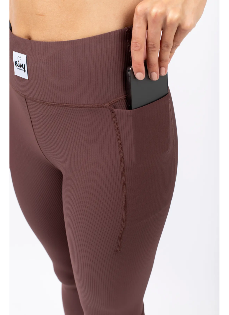Eivy FEMMES POCKET RIB TIGHTS PANT CHOCOLATE