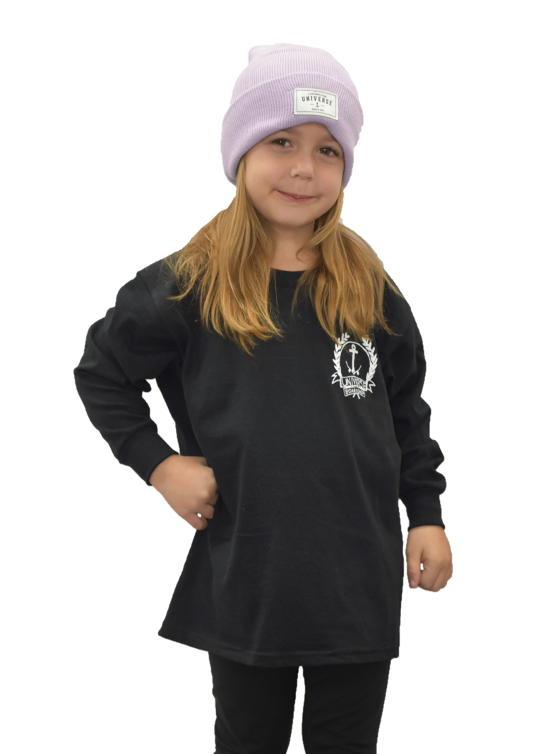 Universe Boardshop YOUTH OG ANCRE LTD T-SHIRT LS BLACK