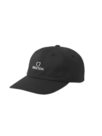 Brixton MEN'S ALPHA NETPLUS LP ADJUSTABLE HAT BLACK/WHITE RINSE