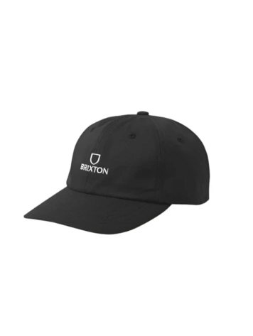 Brixton MEN'S ALPHA NETPLUS LP ADJUSTABLE HAT BLACK/WHITE RINSE