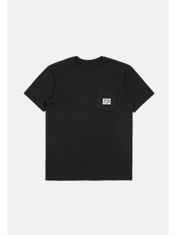 Brixton MEN'S WOODBURN TAILORED POCKET TEE BLACK