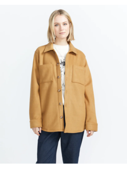 Volcom FEMMES STN BONDED SHACKET VINTAGE BROWN