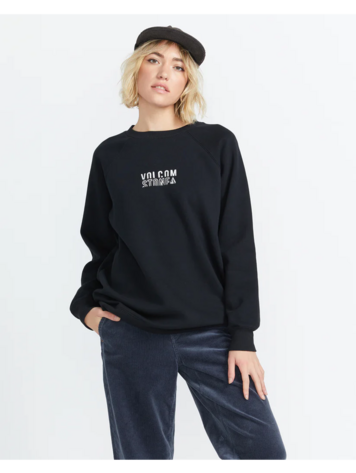 Volcom WOMEN'S STONE MAGIC BF CREW BLACK