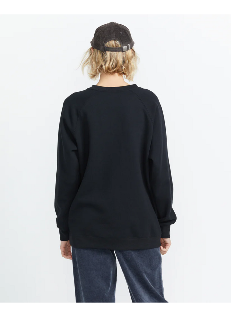 Volcom WOMEN'S STONE MAGIC BF CREW BLACK