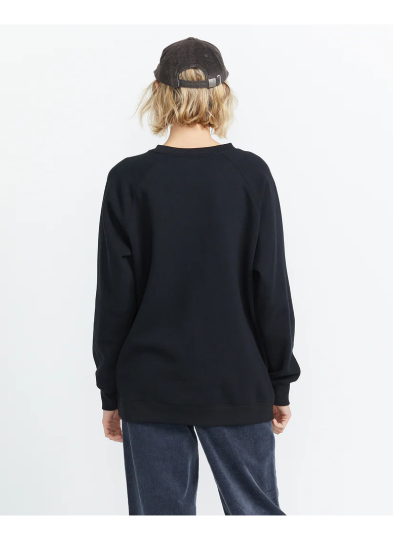 Volcom WOMEN'S STONE MAGIC BF CREW BLACK