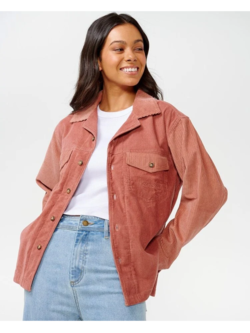 RIP CURL FEMMES STEVIE CORD LS DUSTY ROSE