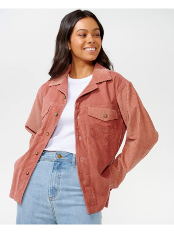 RIP CURL FEMMES STEVIE CORD LS DUSTY ROSE