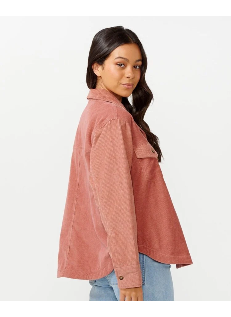 RIP CURL WOMEN'S STEVIE CORD LS DUSTY ROSE