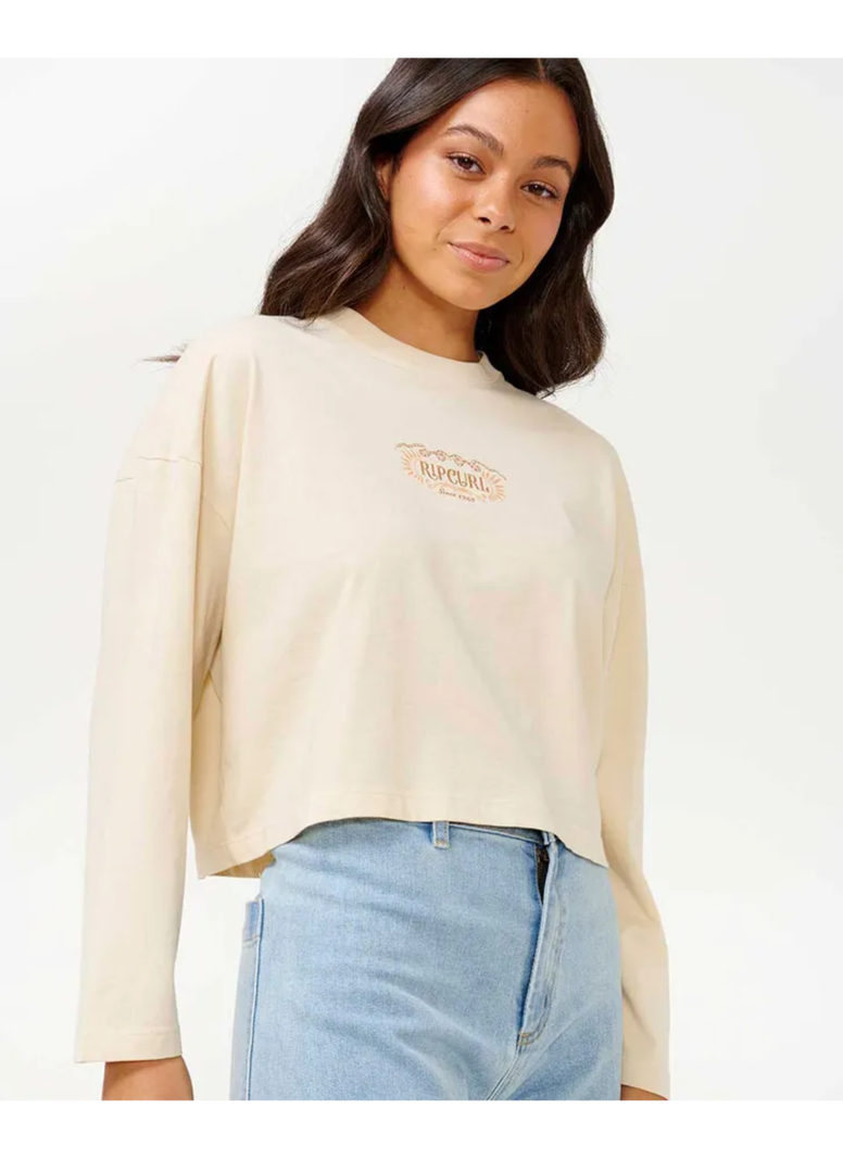 RIP CURL FEMMES DESERT QUEEN LS OFF WHITE