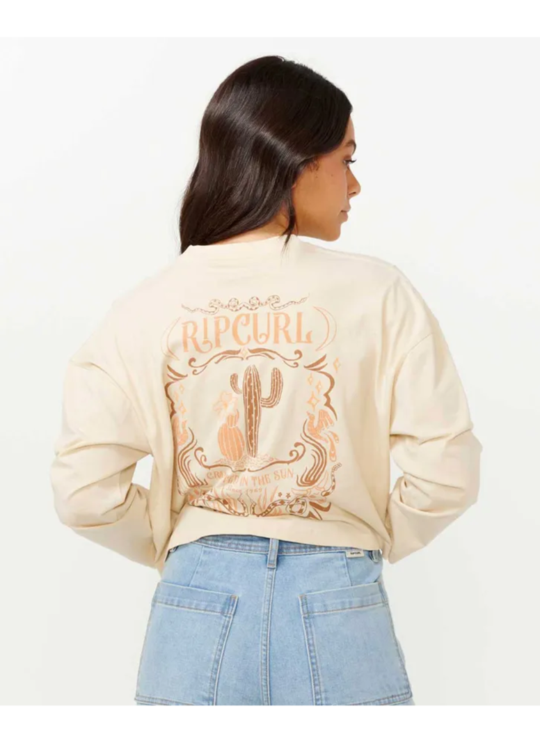 RIP CURL FEMMES DESERT QUEEN LS OFF WHITE