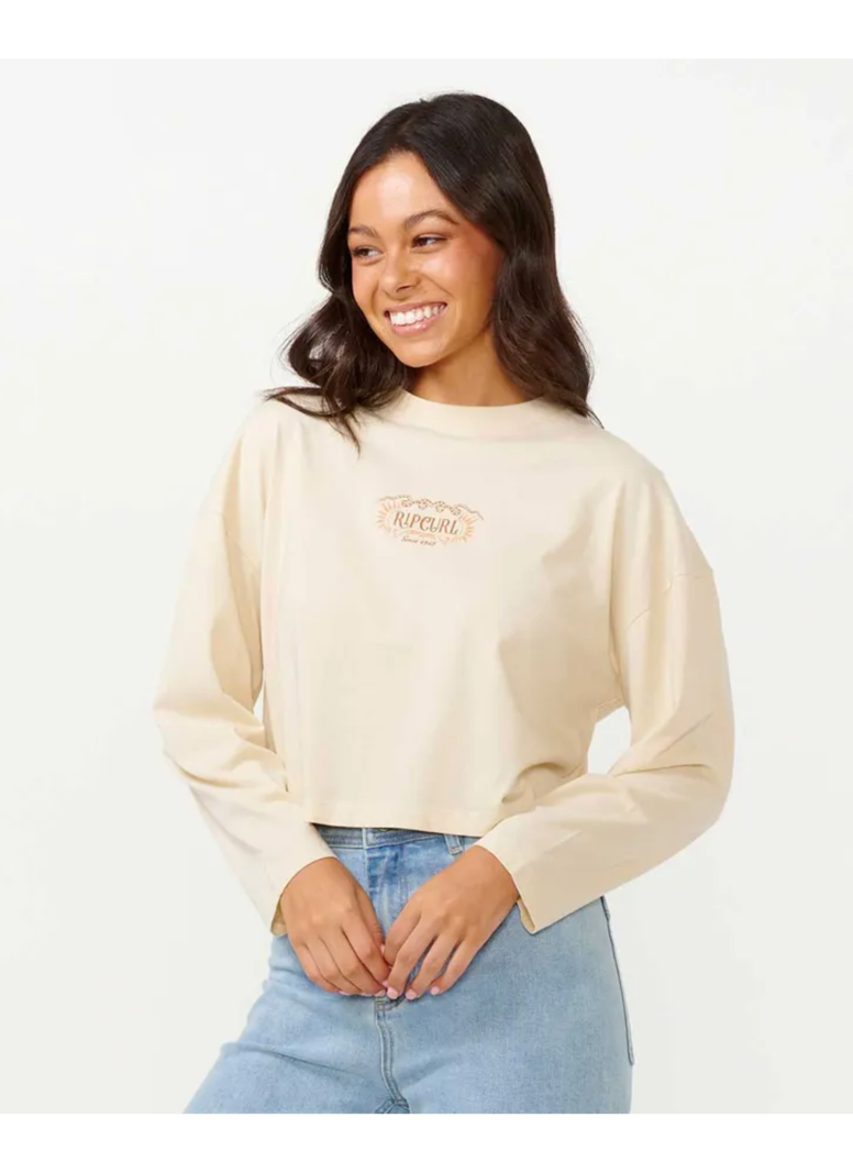 RIP CURL FEMMES DESERT QUEEN LS OFF WHITE