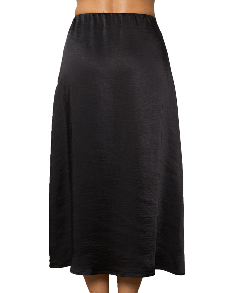 NANA THE BRAND FEMMES EVE MIDI SKIRT BLACK