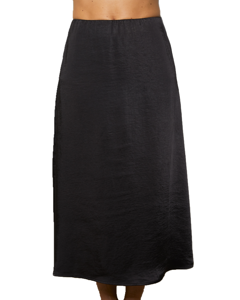 NANA THE BRAND FEMMES EVE MIDI SKIRT BLACK