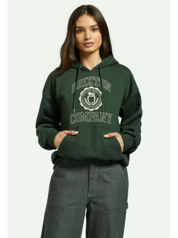 Brixton WOMEN'S UNIVERSITY HOODIE DEEP FOREST