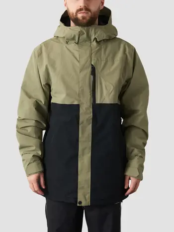 Volcom HOMMES L INSULATED GORE-TEX JACKET LIGHT MILITARY