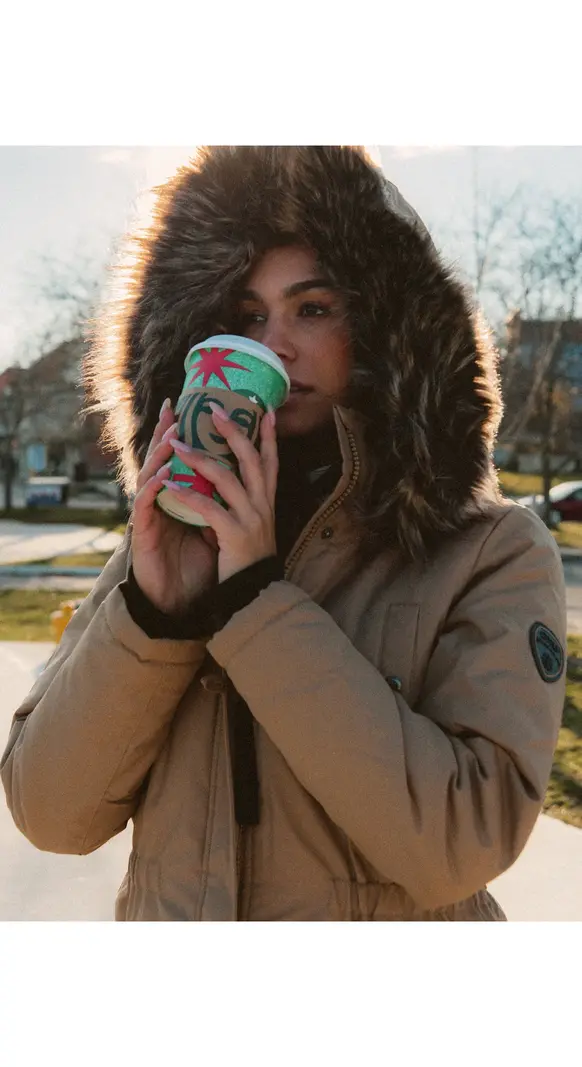 Only WOMEN'S IRIS FUR PARKA TIGERS EYE