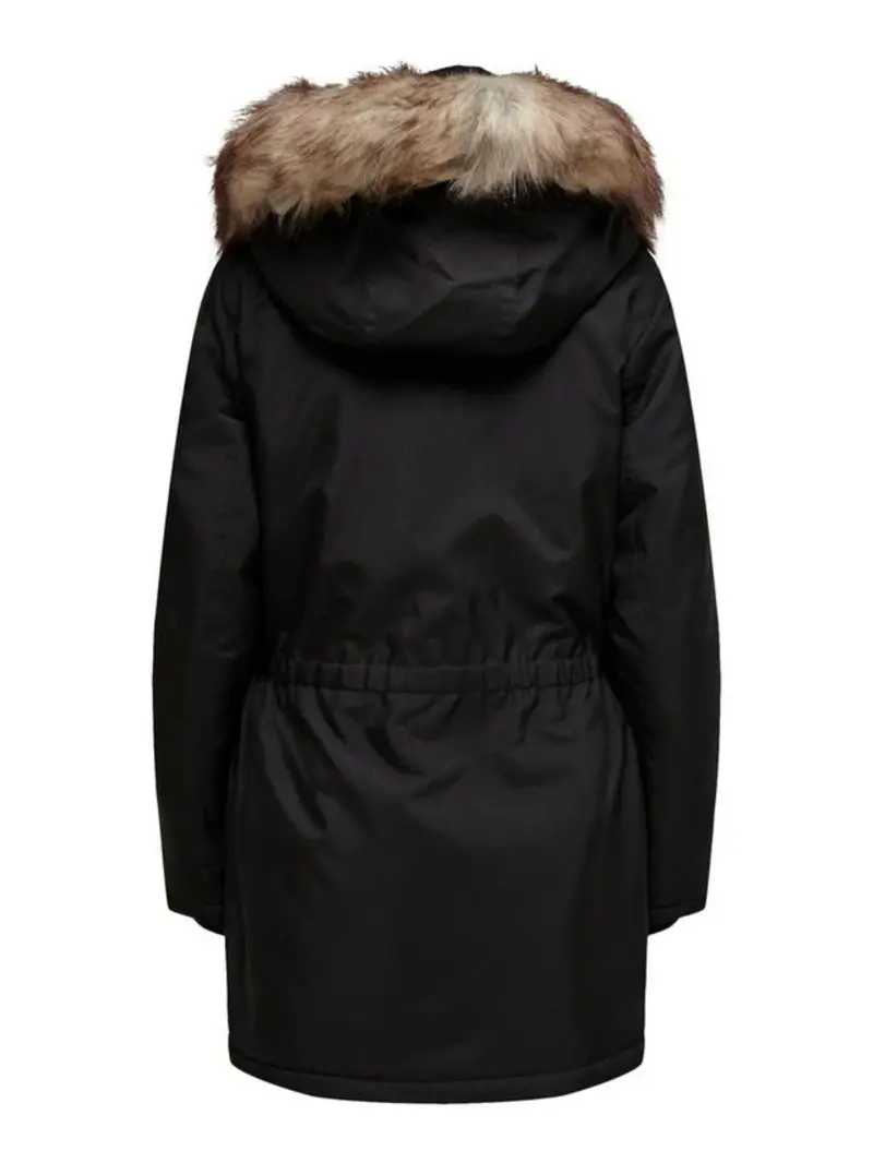 Only WOMEN'S IRIS FUR PARKA BLACK