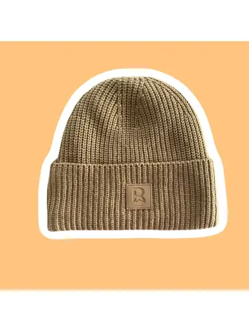 Bromance LINED BEANIE ''WIDE BRIM'' MOCACCINO
