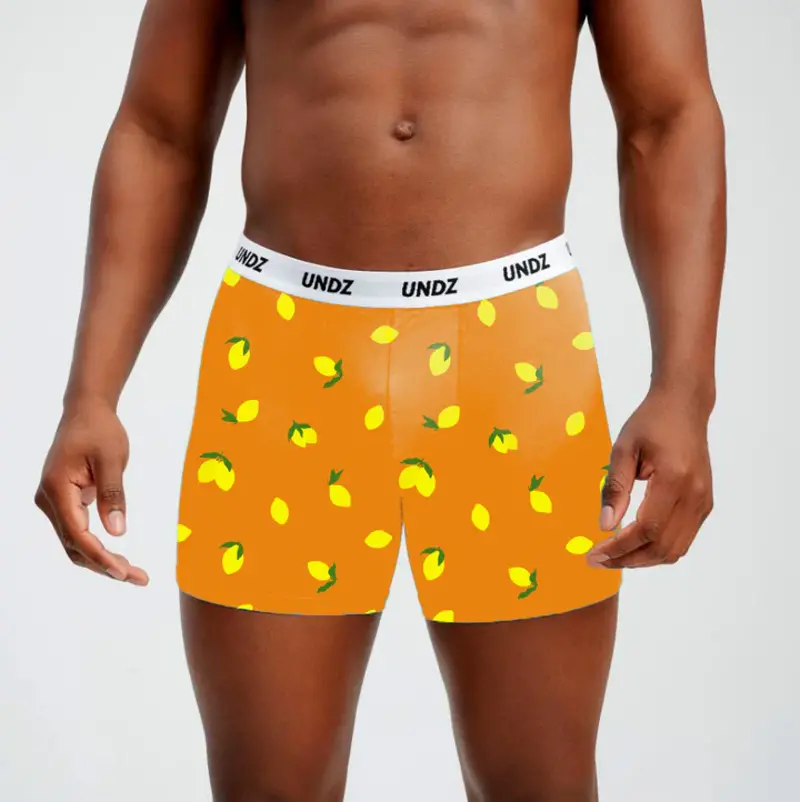 Undz HOMMES CLASSIC BOXER BAMBOO-LEMONS