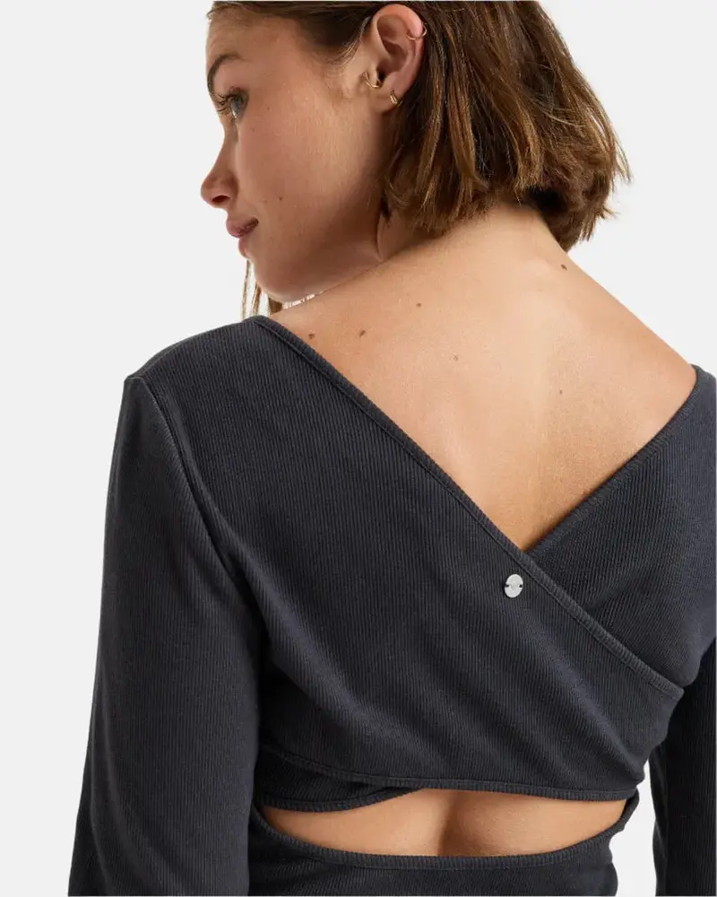 Roxy FEMMES GOOD KEEPSAKE LS DRESS RIB PHANTOM