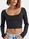 Roxy FEMMES GOOD KEEPSAKE LS RIB KNIT TOP PHANTOM