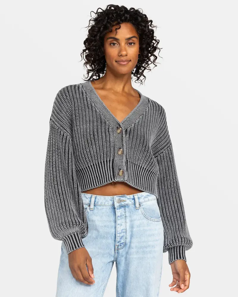 Roxy FEMMES SUNDAZE WASHED CARDIGAN PHANTOM