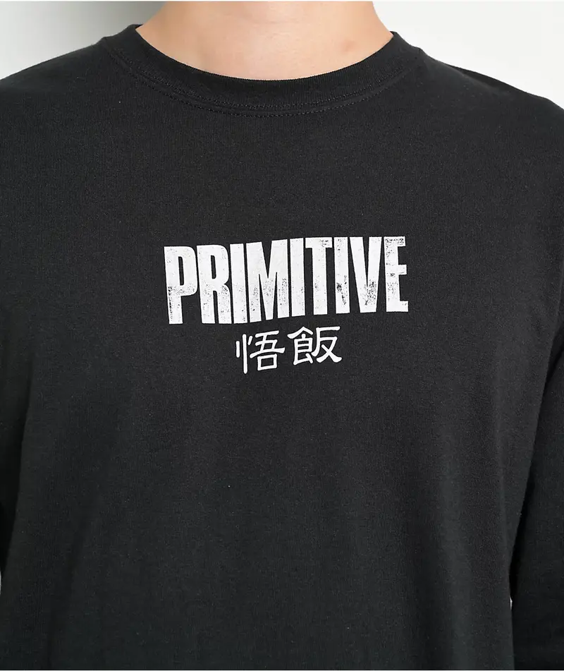 Primitive HOMMES DRAGON BALL X PRIMITIVE VENGENCE LS BLACK