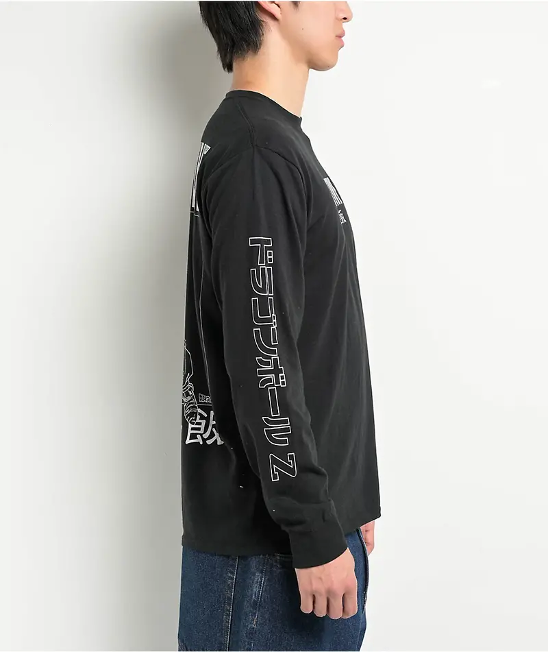 Primitive HOMMES DRAGON BALL X PRIMITIVE VENGENCE LS BLACK