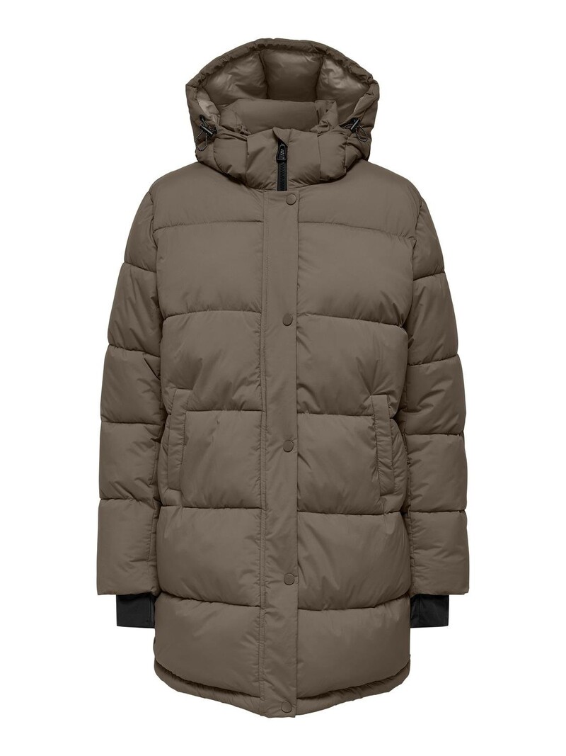 Only FEMMES ANN PREMIUM PUFFER COAT MID-LONG WALNUT