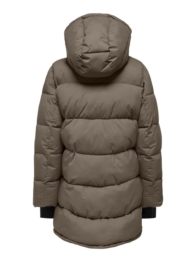 Only FEMMES ANN PREMIUM PUFFER COAT MID-LONG WALNUT