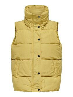 Only WOMEN'S NEW COOL PUFFER MUSTARD GOLD