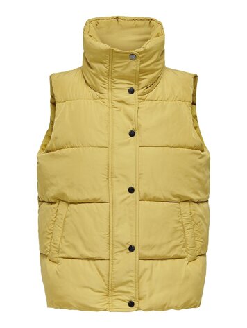 Only FEMMES NEW COOL PUFFER MUSTARD GOLD
