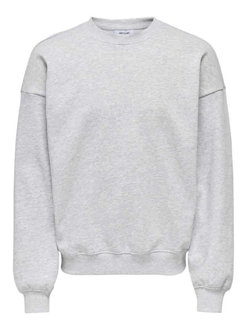 Only & Sons HOMMES TURNER LIFE VTG CREW NECK LIGHT GREY MELANGE