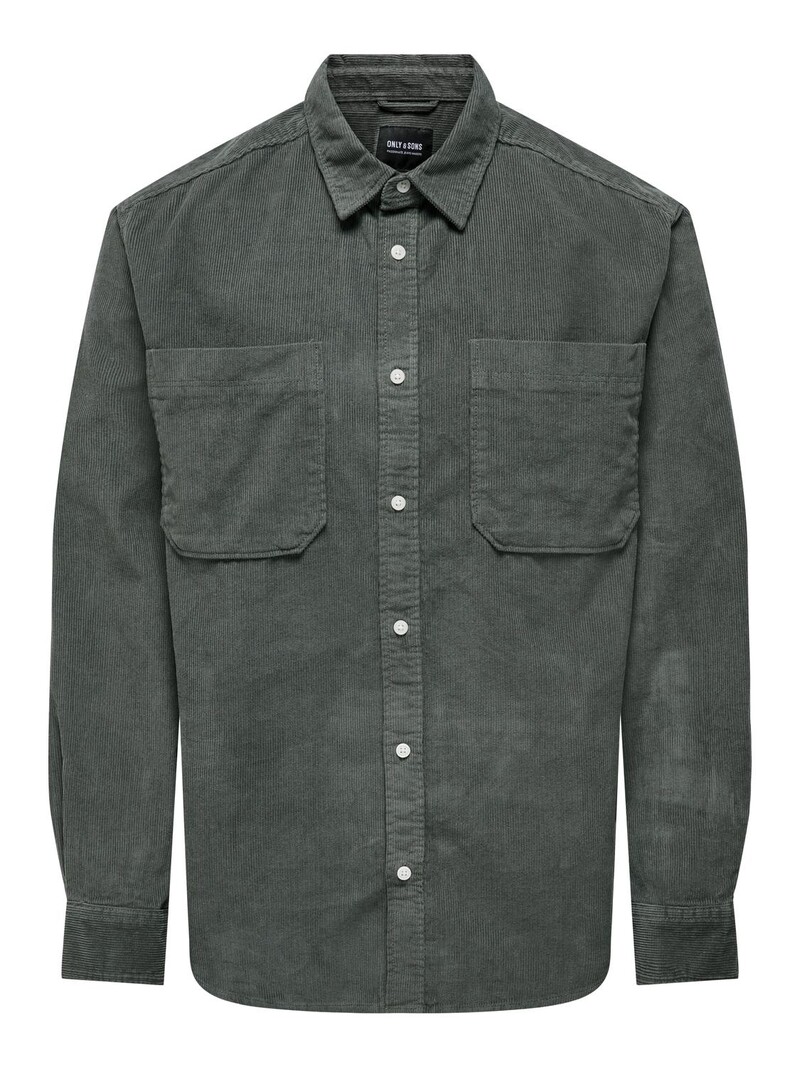 Only & Sons HOMMES SALP CORD LS CASTOR GRAY