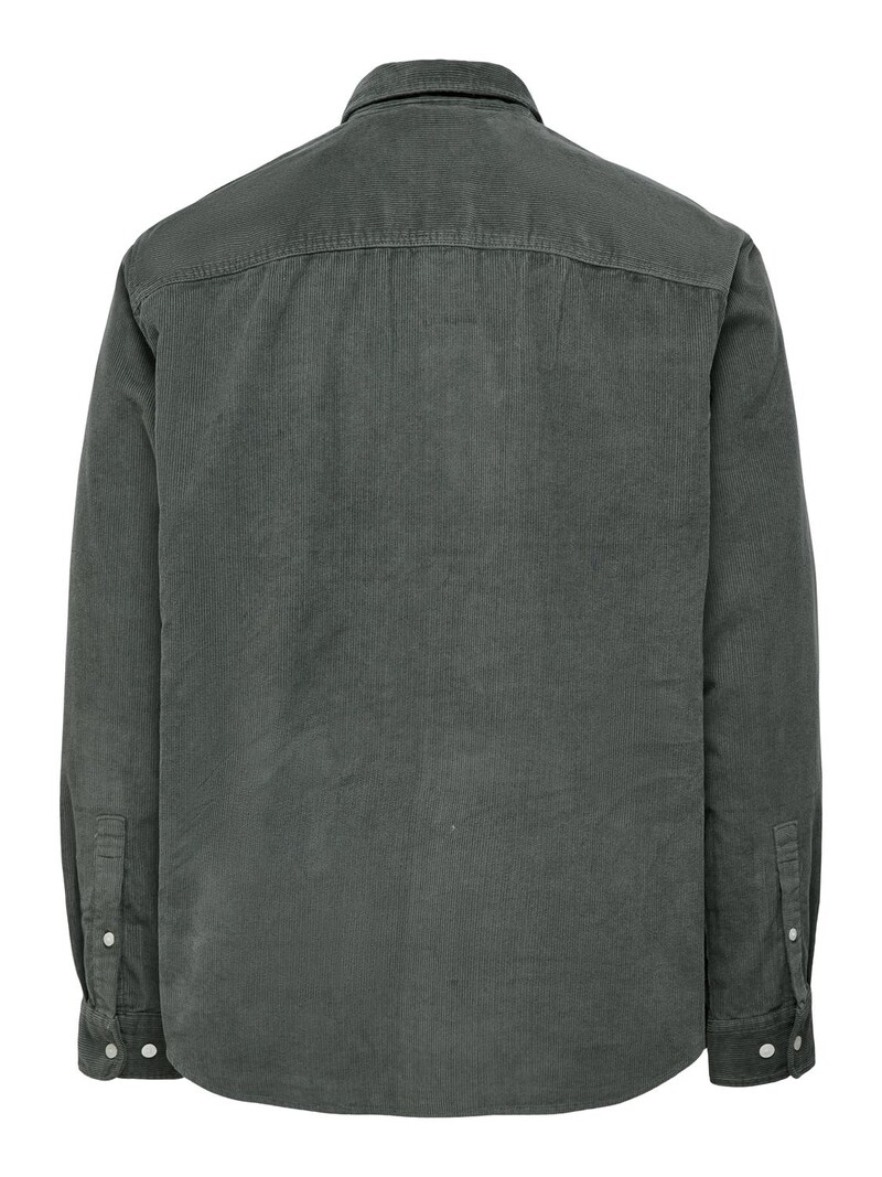 Only & Sons HOMMES SALP CORD LS CASTOR GRAY